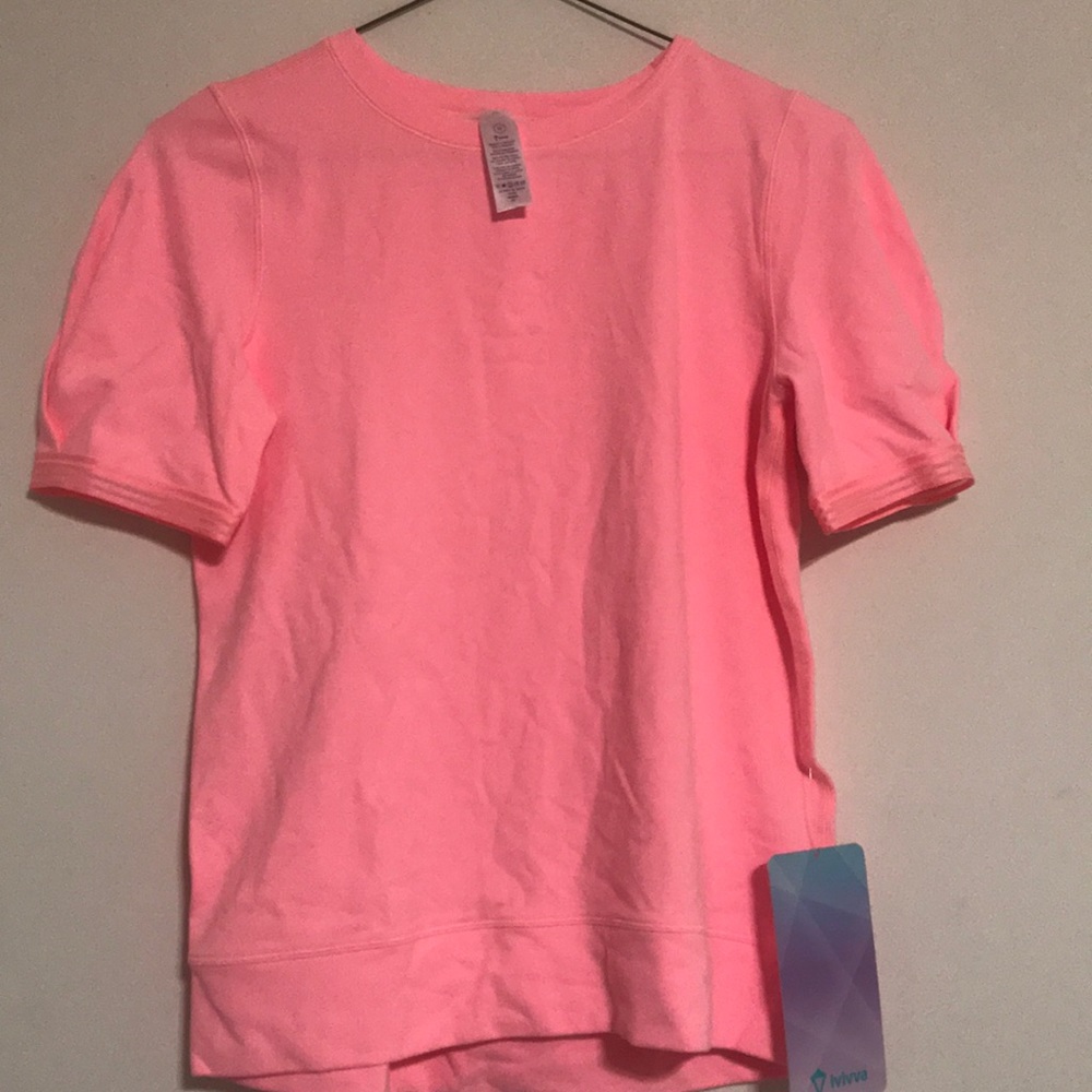 lululemon ivivva CAPTURE THE MOVEMENT SS TEE-pink